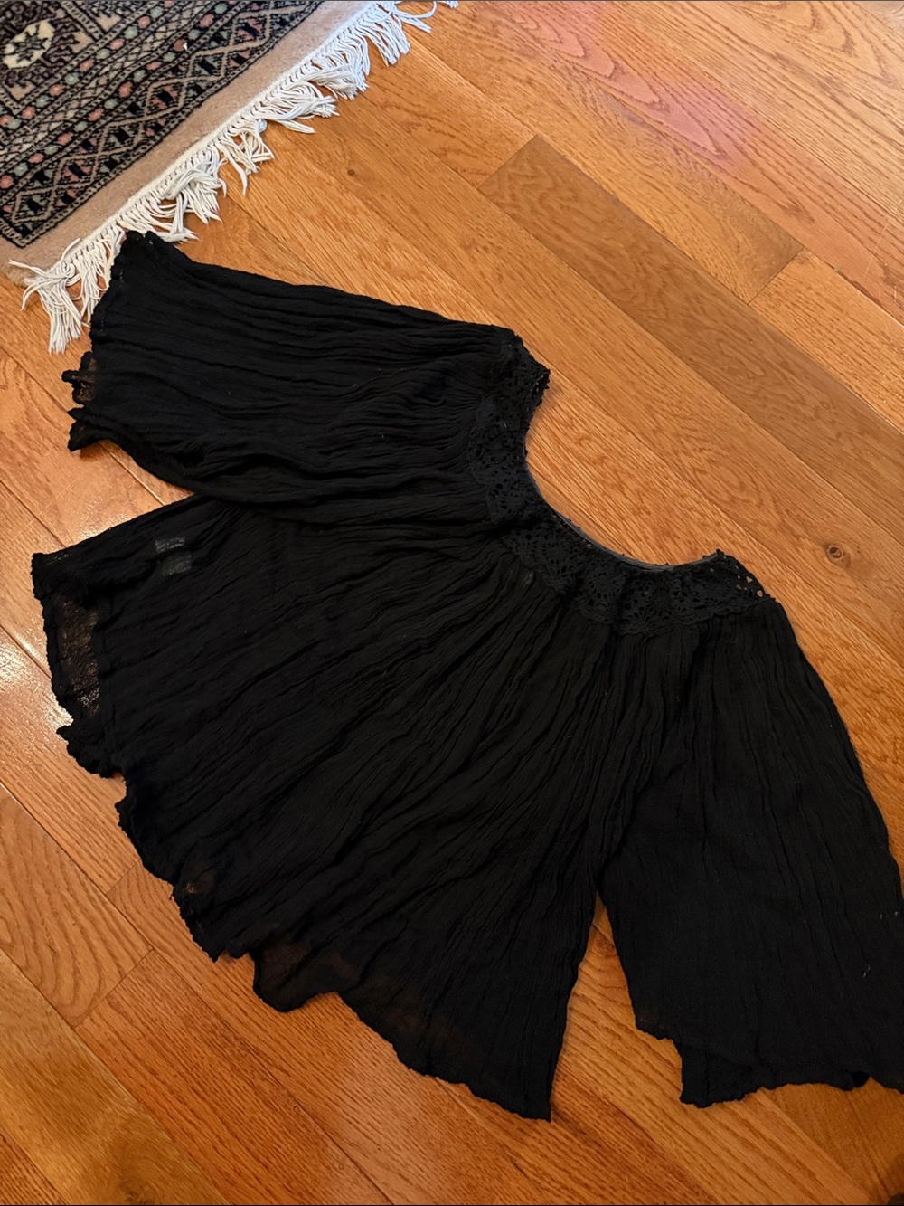 Jen’s pirate booty guaze top